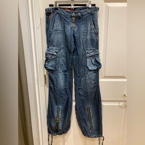 Miss Sixty Dublin Cargo Y2K Pants Trousers Jeans 24